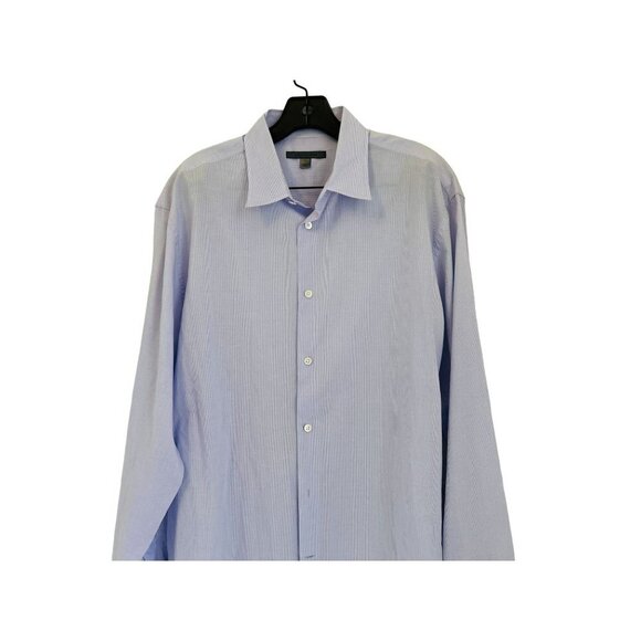 Me's John Varvatos Large Cotton Dress Shirt in Pale Lavender Purple - Picture 1 of 7